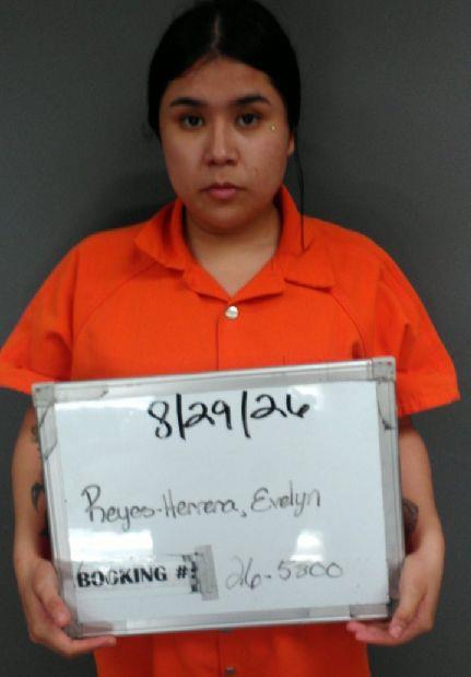 Booking photo of Evelyn Reyes-herrera
