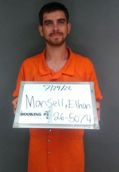 Booking photo of Ethan Mansell