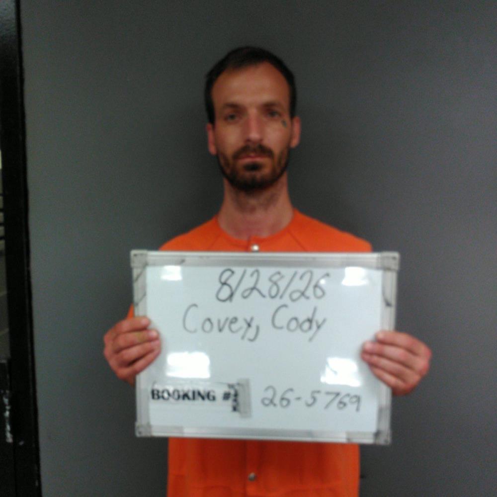 Booking photo of Cody Covey