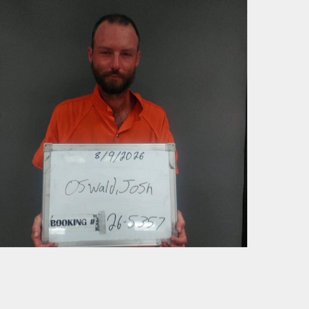 Booking photo of Josh Oswald