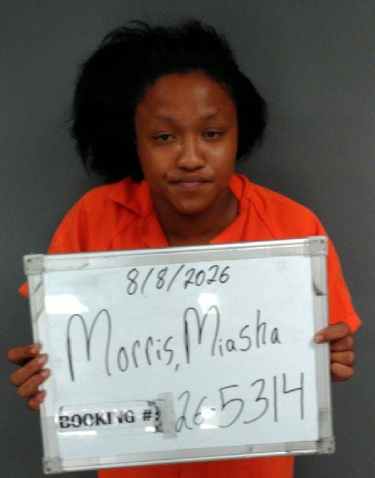 Booking photo of Miashia Morris