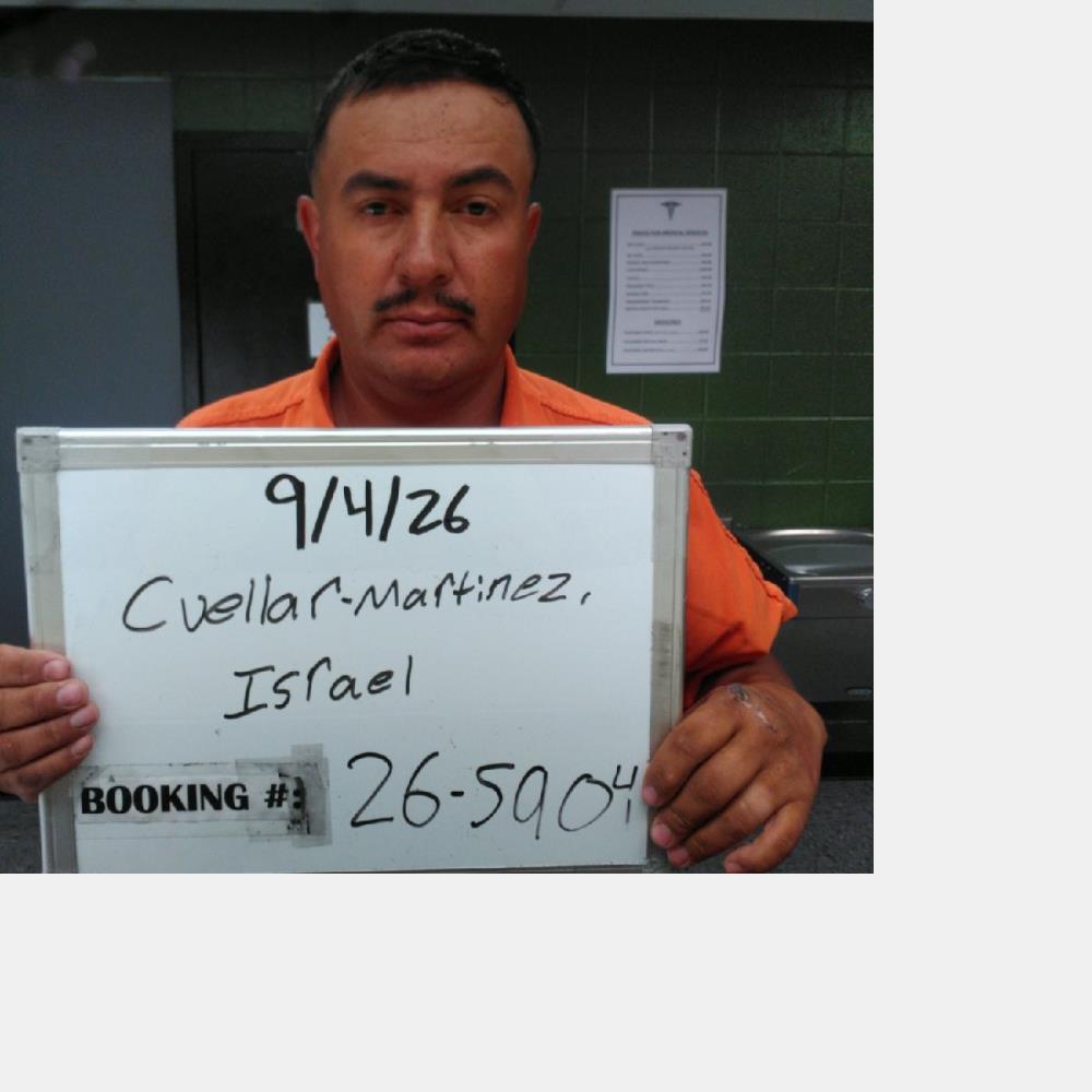Booking photo of Israel Cuellar-martinez