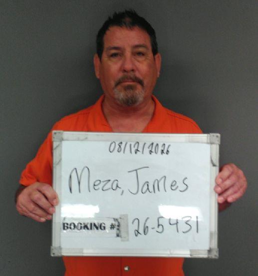 Booking photo of James Meza