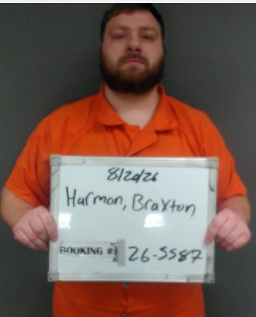 Booking photo of Braxton Harmon