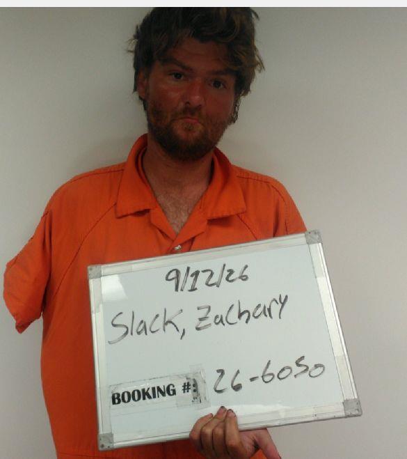 Booking photo of Zachary Slack