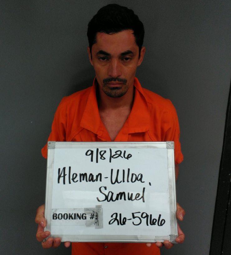 Booking photo of Samuel Aleman-ulloa