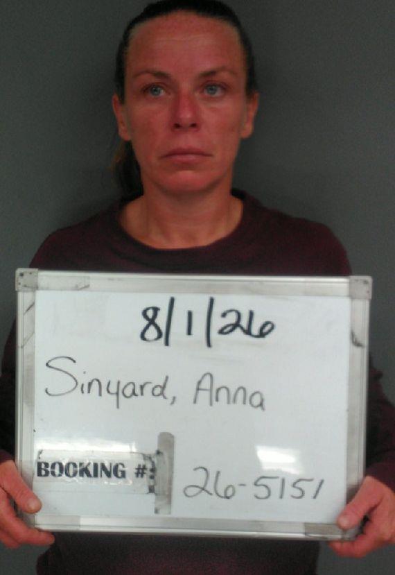 Booking photo of Anna Sinyard