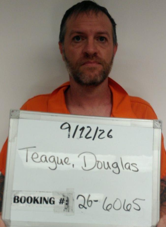 Booking photo of Douglas Teague