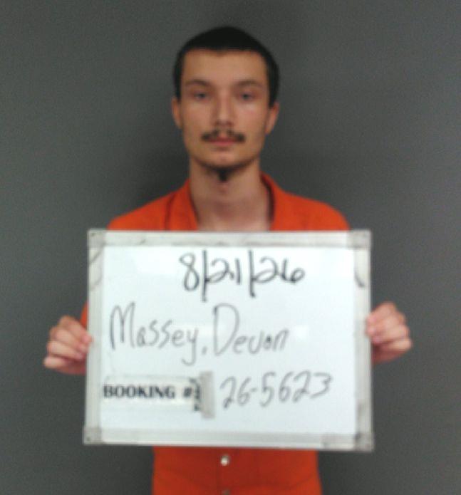 Booking photo of Devan Massey