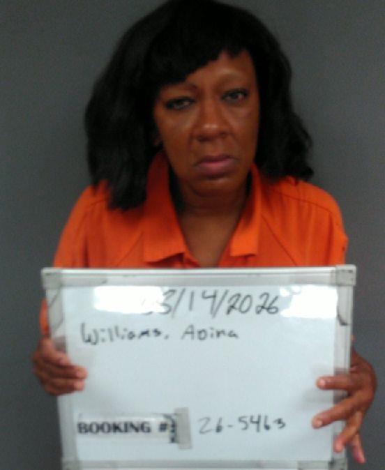 Booking photo of Adina Williams