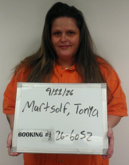 Booking photo of Tonya Martsolf