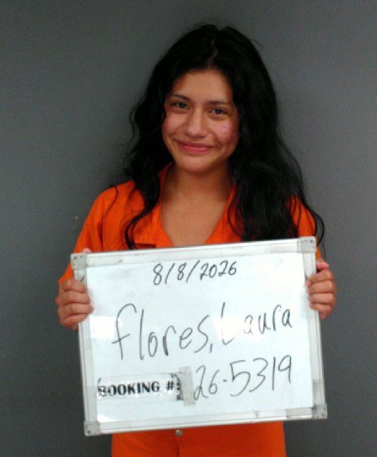 Booking photo of Laura Flores