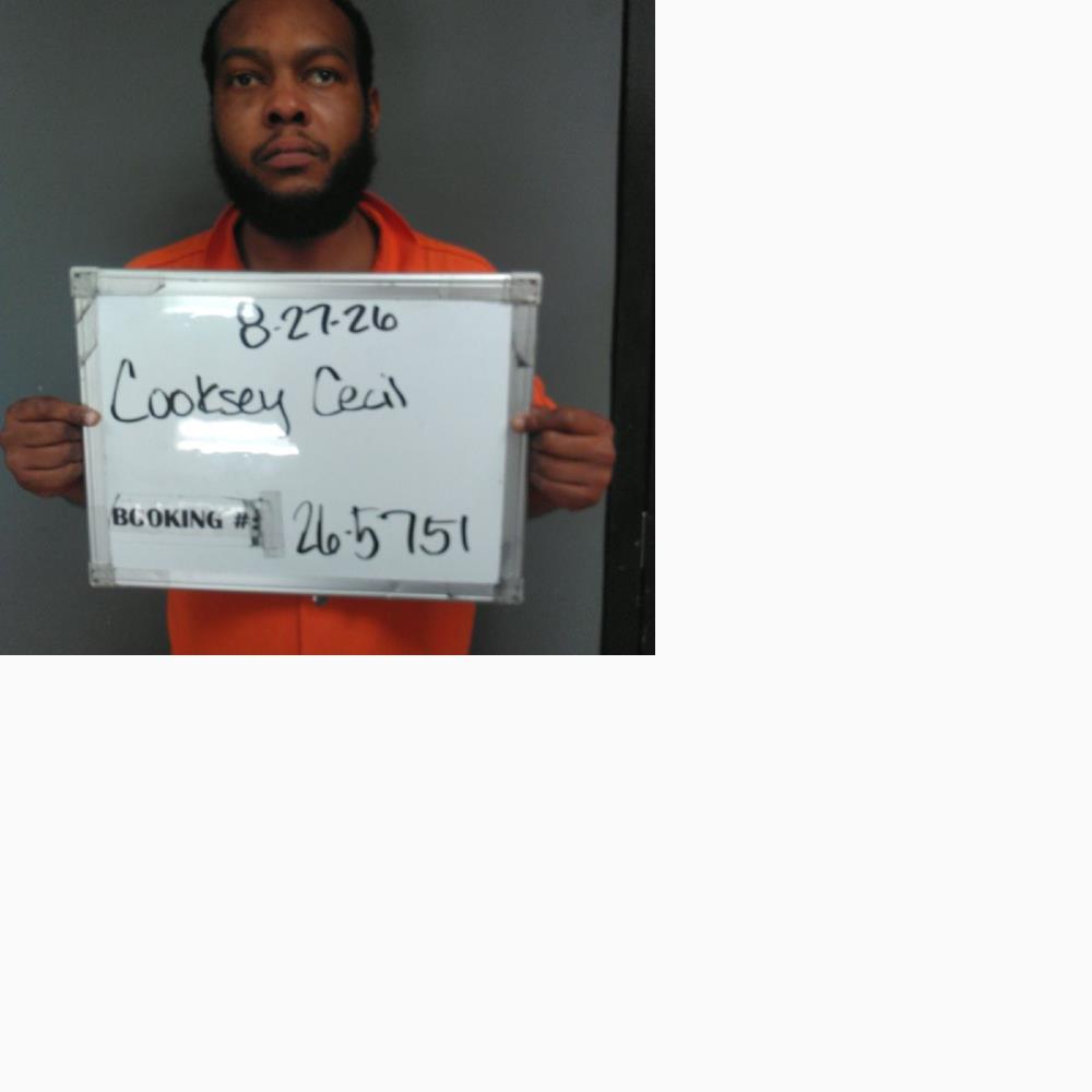Booking photo of Cecil Cooksey