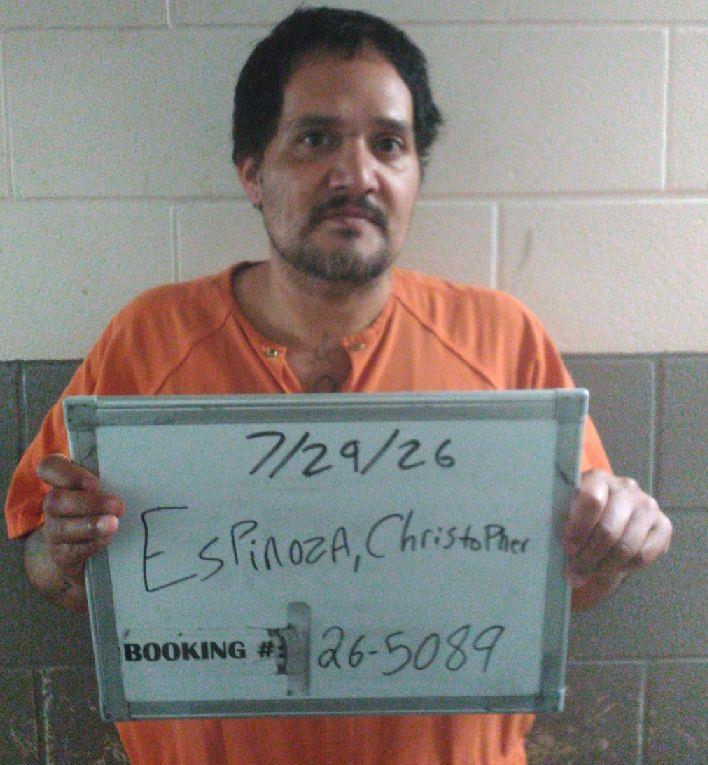 Booking photo of Christopher Espinoza