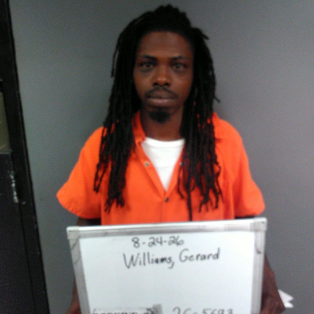Booking photo of Gerard Williams