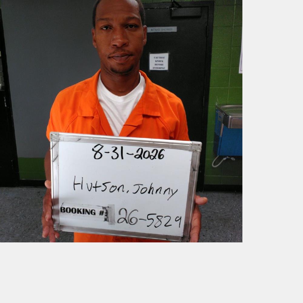 Booking photo of Johnny Hutson