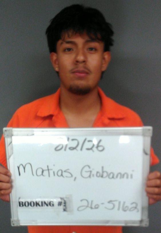 Booking photo of Giobanni Matias