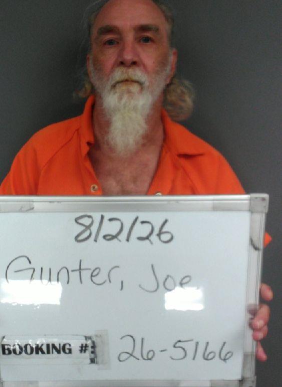 Booking photo of Joe Gunter