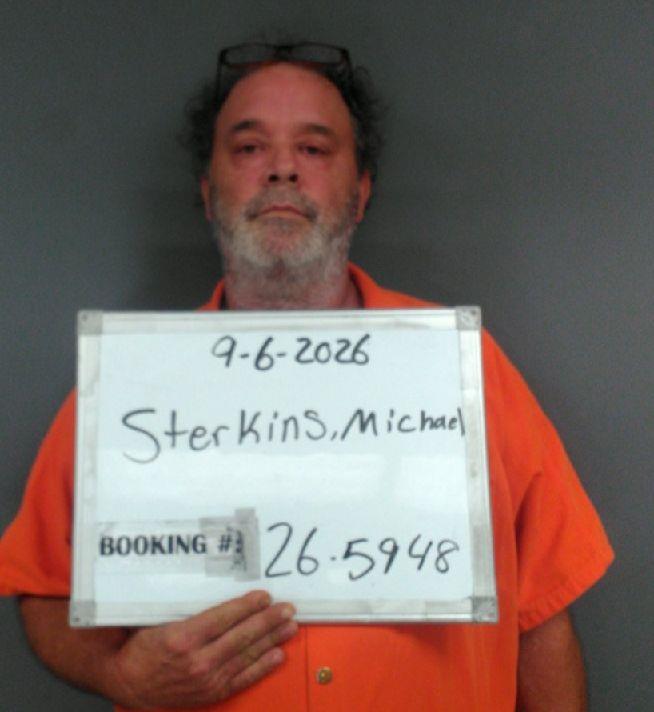 Booking photo of Michael Sterkins
