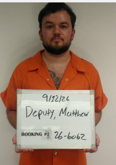Booking photo of Matthew Deputy