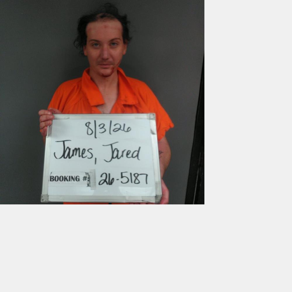 Booking photo of Jared James