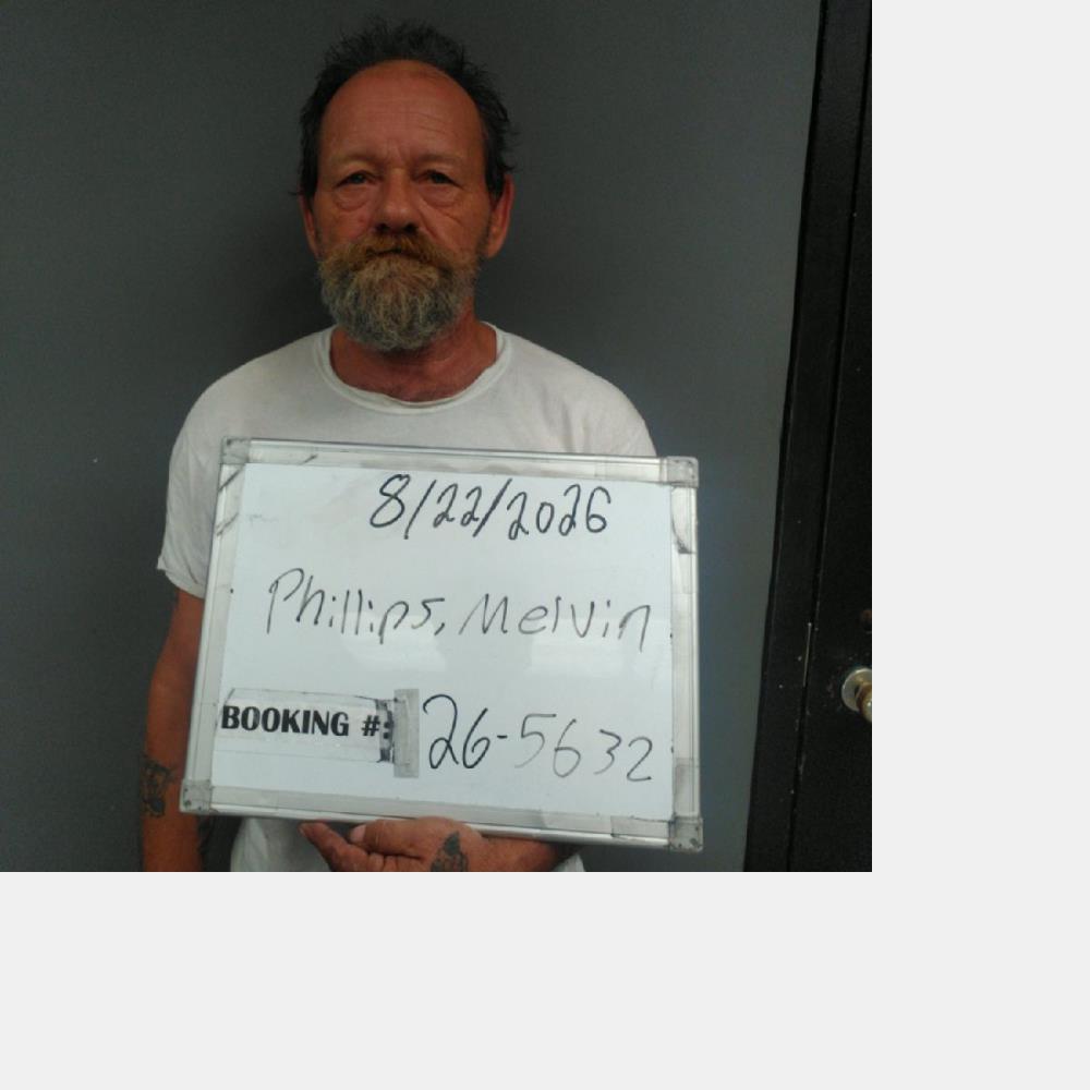Booking photo of Melvin Phillips
