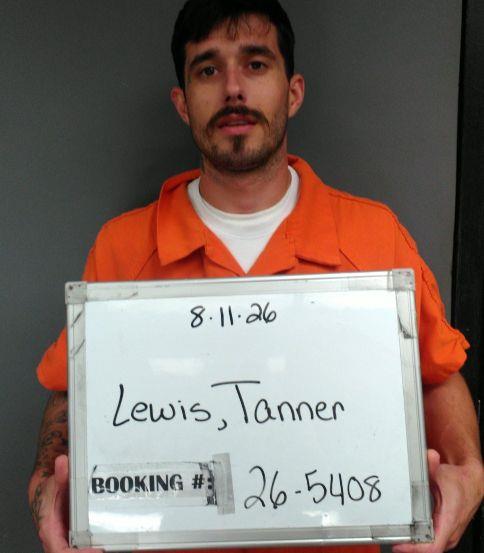 Booking photo of Tanner Lewis