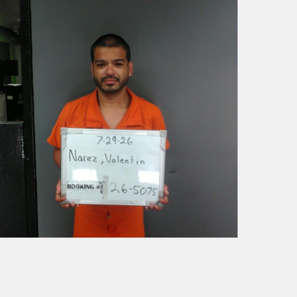 Booking photo of Valentin Narez