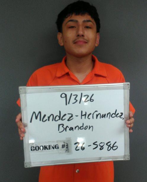 Booking photo of Brandon Mendez-hernandez