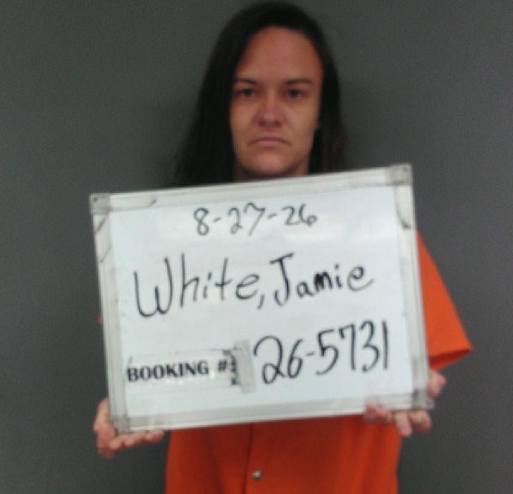 Booking photo of Jamie White