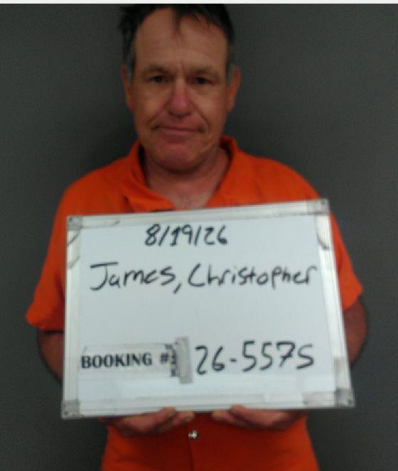 Booking photo of Christopher James