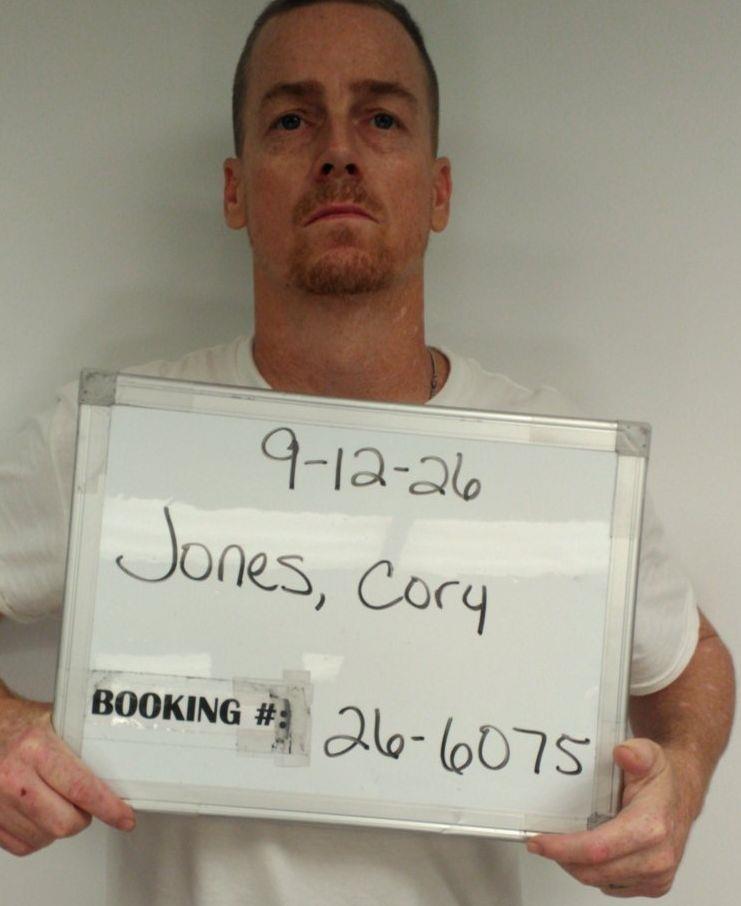 Booking photo of Cory Jones