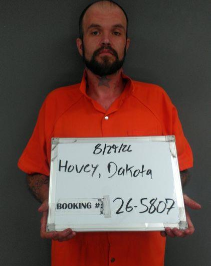 Booking photo of Dakota Hovey
