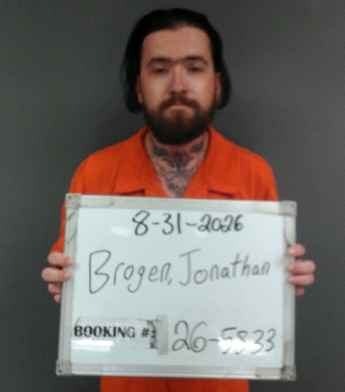 Booking photo of Jonathan Brogen