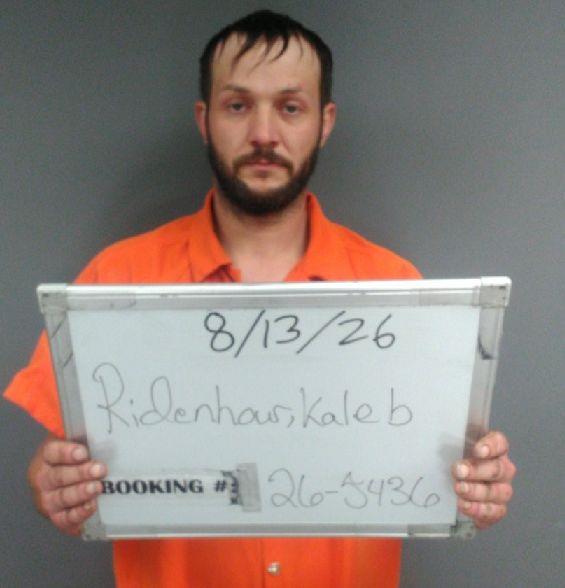 Booking photo of Kaleb Ridenhour