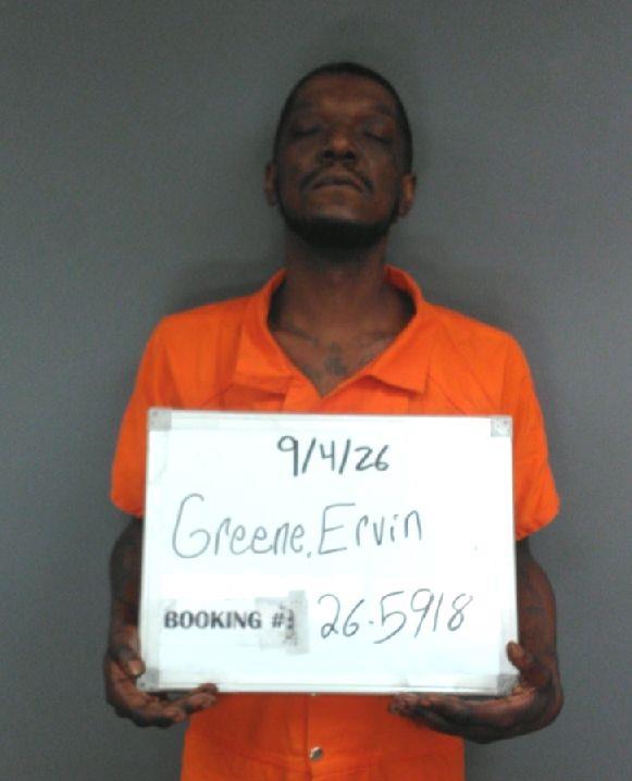 Booking photo of Ervin Greene