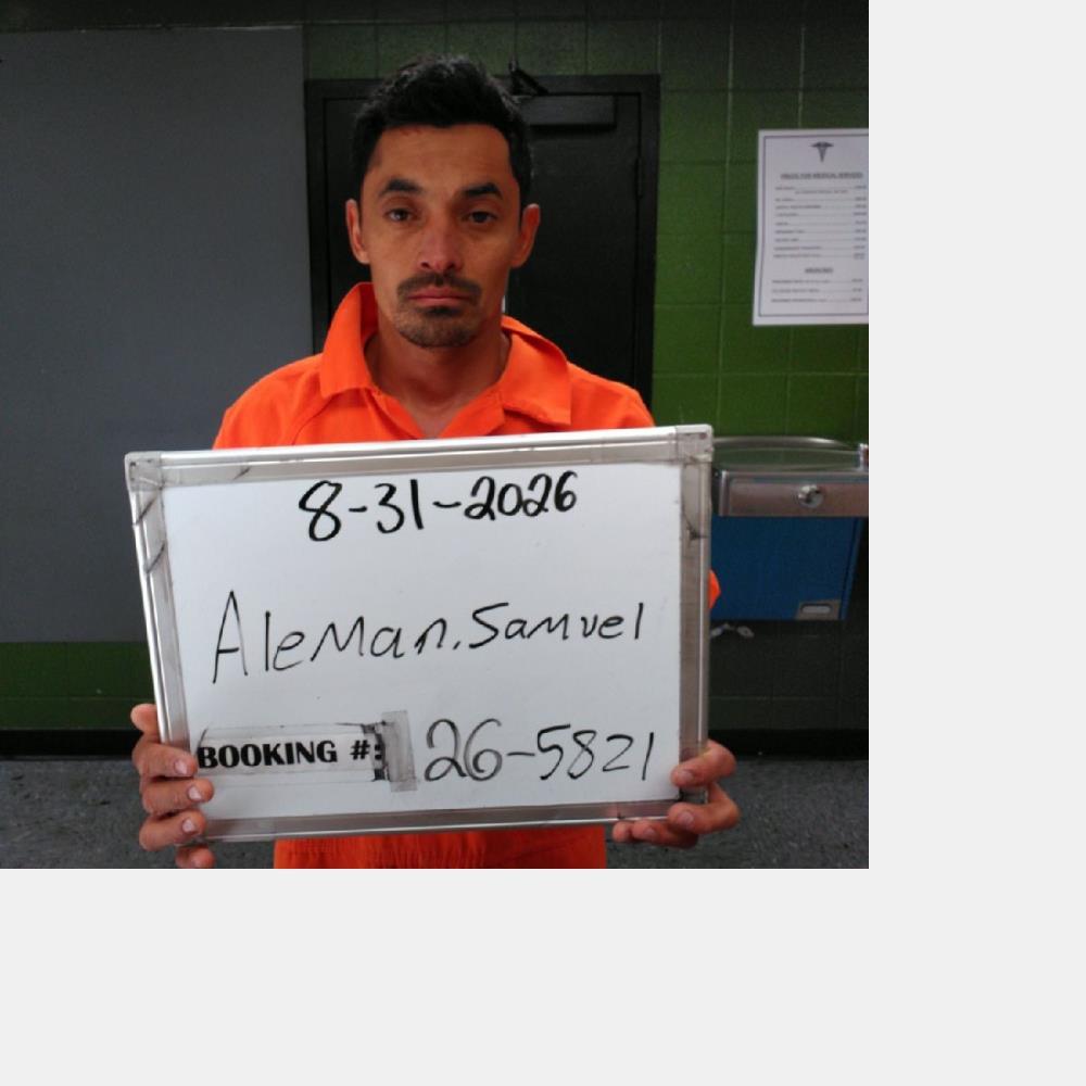 Booking photo of Samuel Aleman