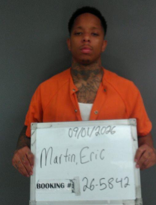 Booking photo of Eric Martin