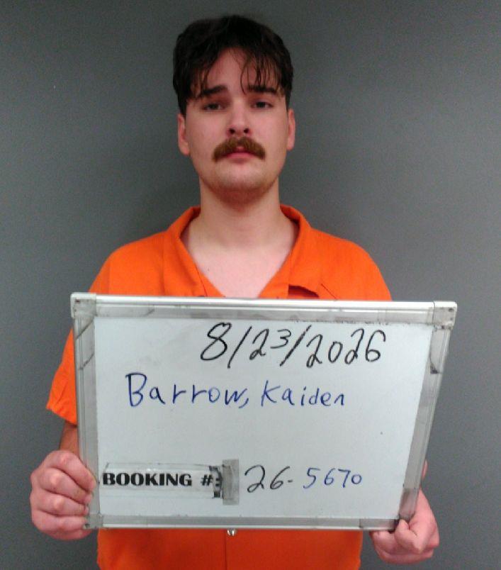 Booking photo of Kaiden Barrow