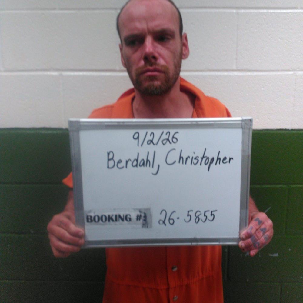 Booking photo of Christopher Berdahl