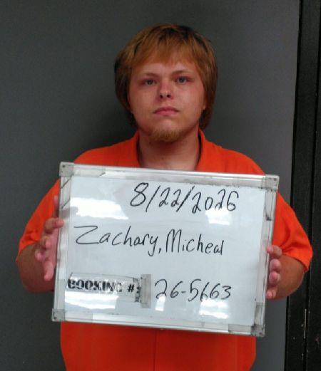 Booking photo of Micheal Zachary