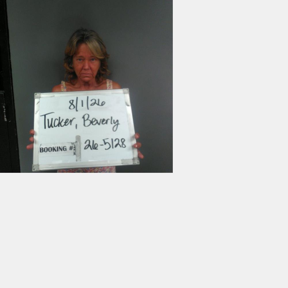 Booking photo of Beverly Tucker