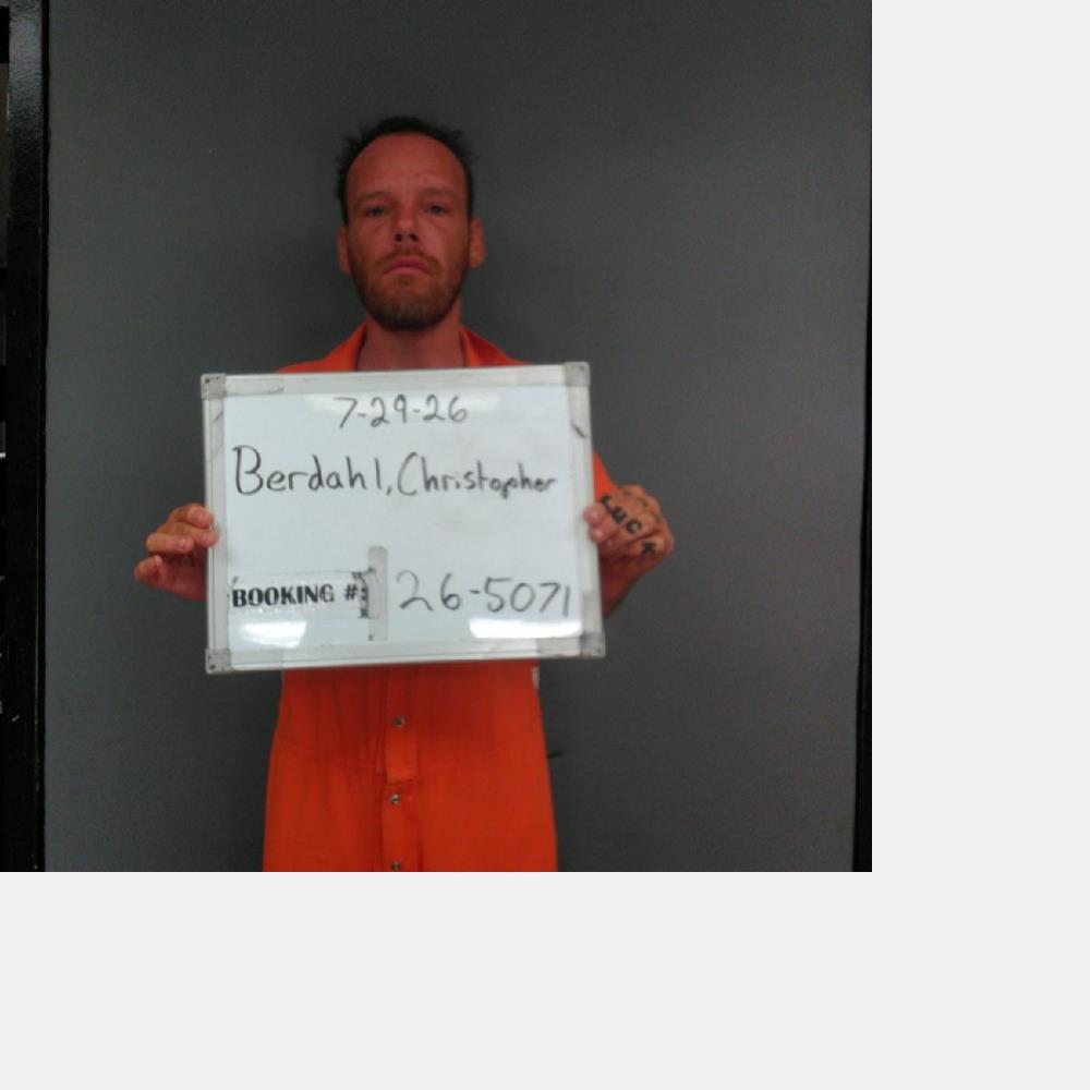 Booking photo of Christopher Berdahl