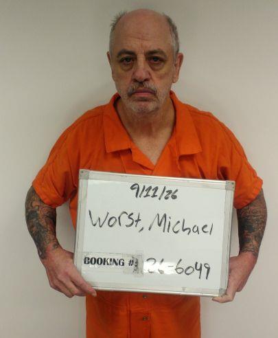 Booking photo of Michael Worst