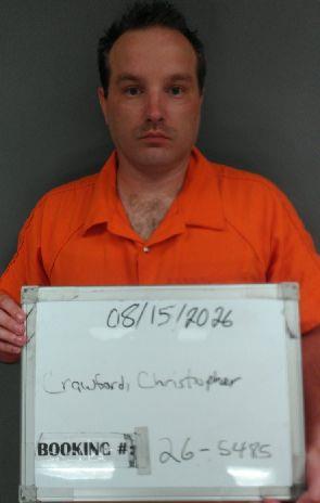 Booking photo of Christopher Crawford