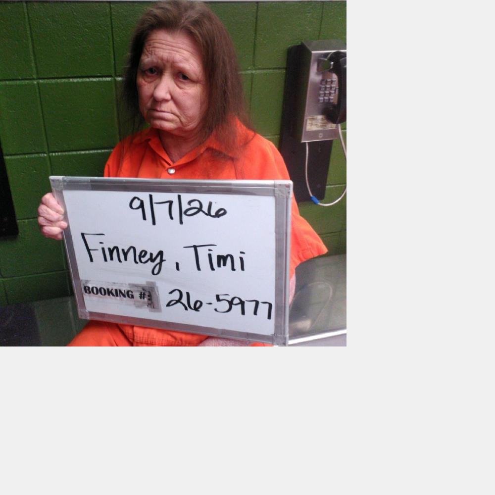 Booking photo of Timi Finney