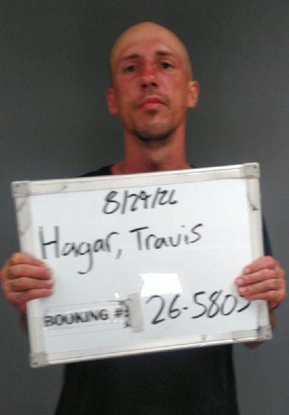 Booking photo of Travis Hagar