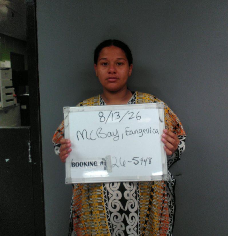Booking photo of Eangellica Mcbay