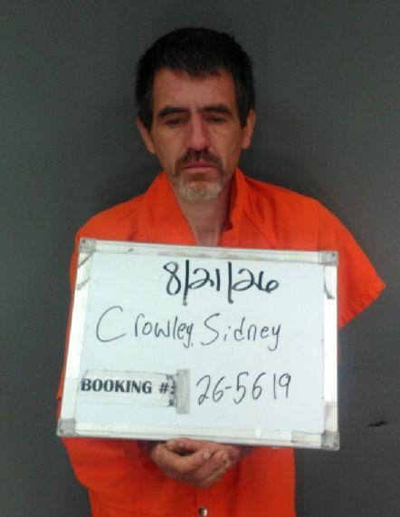 Booking photo of Sidney Crowley