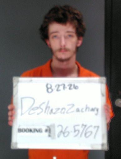 Booking photo of Zachary Deshazo